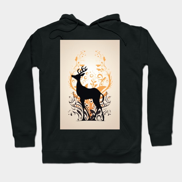 Golden Deer Hoodie by TheMadSwede